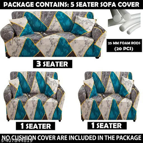 Elastic Sofa Cover - Material: 100% Polyester