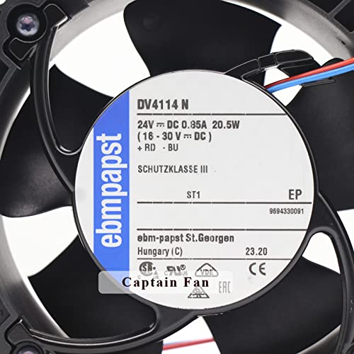 EBM PAPST DV4114N 20.5W DC 24V Fan 850mA 12038 Axial Fan for Inverter