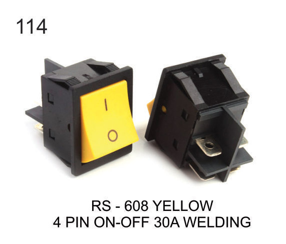 4 PIN ON-OFF 30 AMP WELDING ROCKER SWITCH