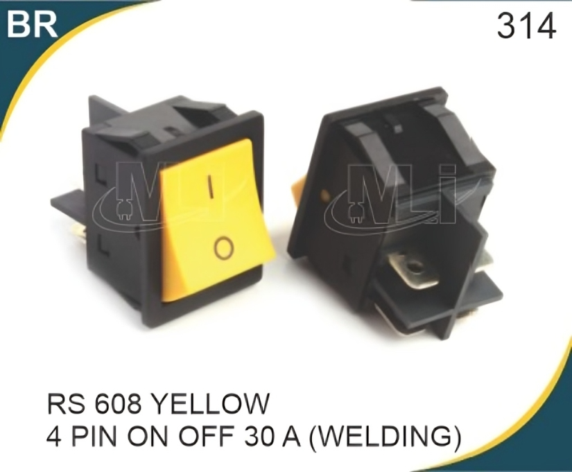 4 Pin On Off Welding Rocker Switch