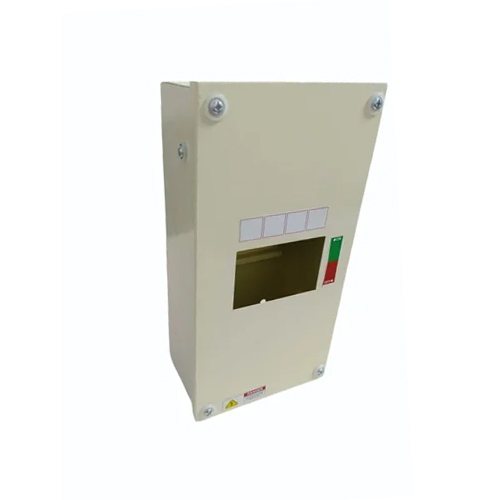 Long Single Door 4 Way MCB Box