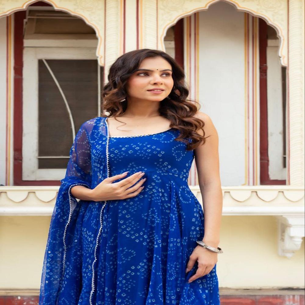 Anarkali Dupatta Suit Set