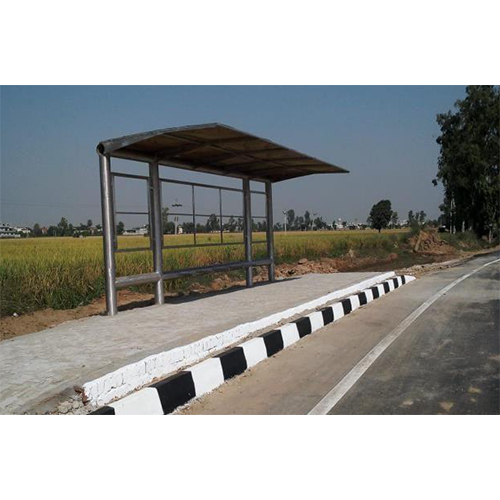Stainless Steel Bus Shelter - Stainless Steel, Rectangle Shape, Customized Color | Durable Metal Frame, Polished Finish, Led Illumination