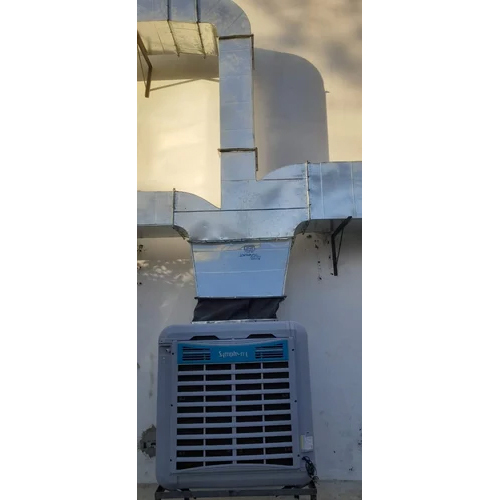Gi Prefabricated Duct - Color: Silver