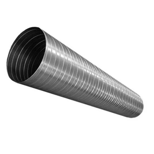 Galvanized Iron Spiral Duct - Color: Silver