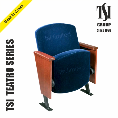 Fixed Auditorium Chair with Auto Tip-Up Seat