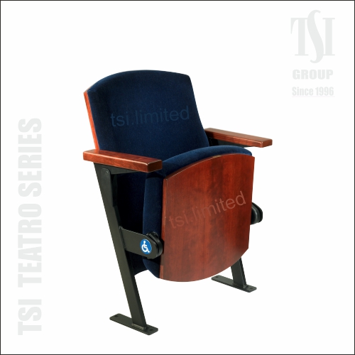 Fixed Auditorium Chair with Auto Tip-Up Seat