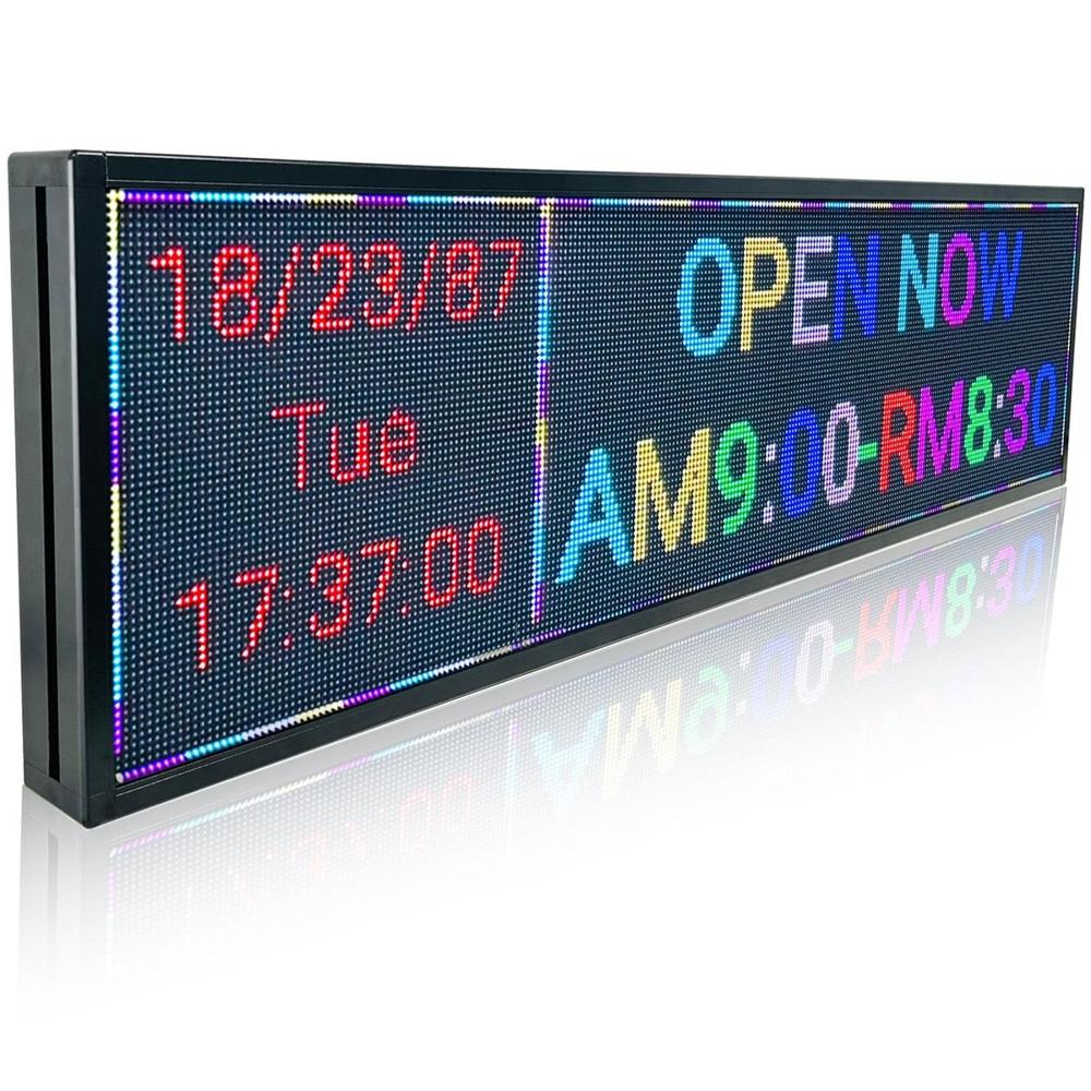 Led Scrolling Board - High-quality Acrylic, Ip65 Protection Level | Digital Outdoor Display, Scrolling Text For Advertisements & Announcements