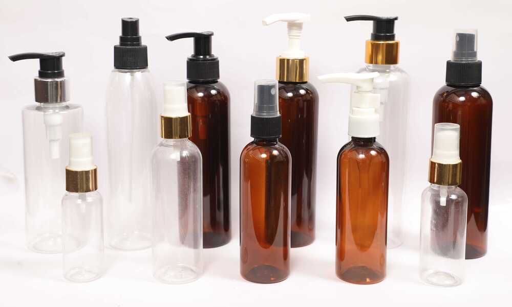 Cosmetics Pet Bottle - Color: Multicolour