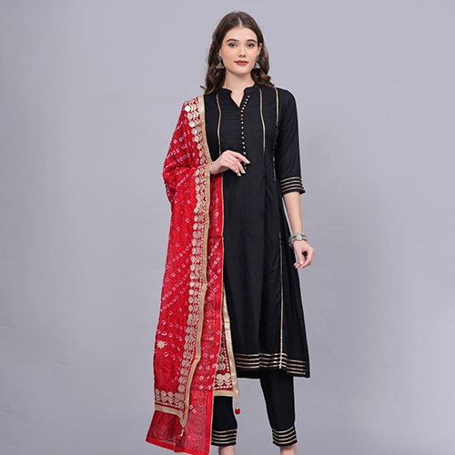 Ladies Black Kurta Set