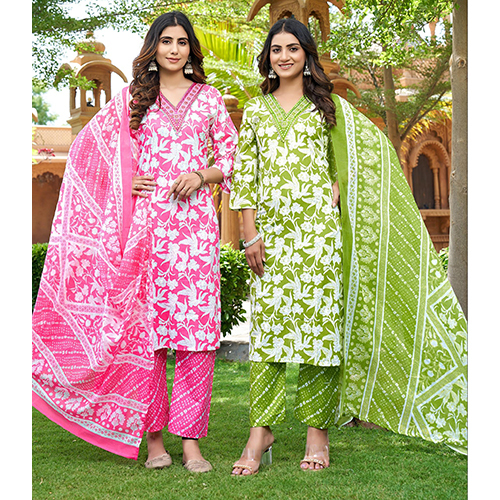 Ladies Floral Printed Kurta Set