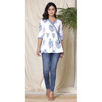 Ladies Cotton Printed Top