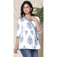 Ladies Cotton Printed Top