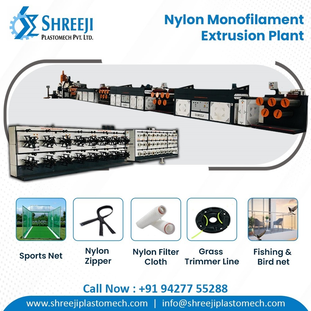 Nylon/polyester Monofilament Extrusion Plant