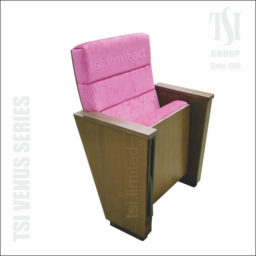 Auditorium Seating with Foldable Writing Pad