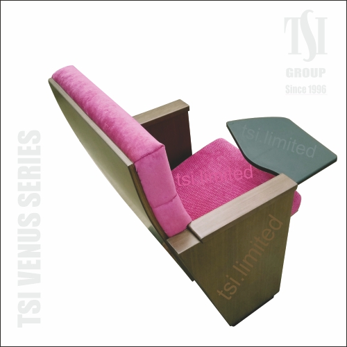 Auditorium Seating with Foldable Writing Pad