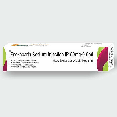 60 Mg Enoxaparin Sodium Injection Ip - Drug Type: General Medicines