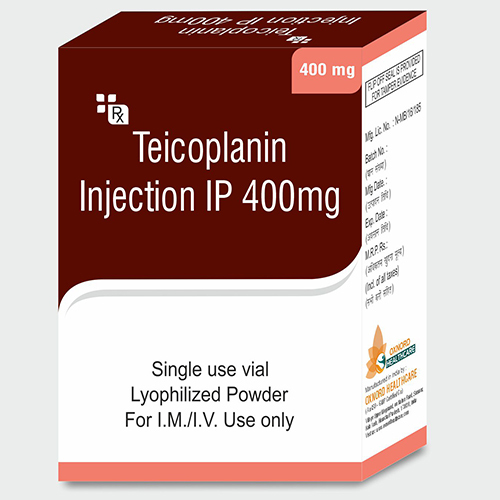 400 MG Teicoplanin For Injection IP