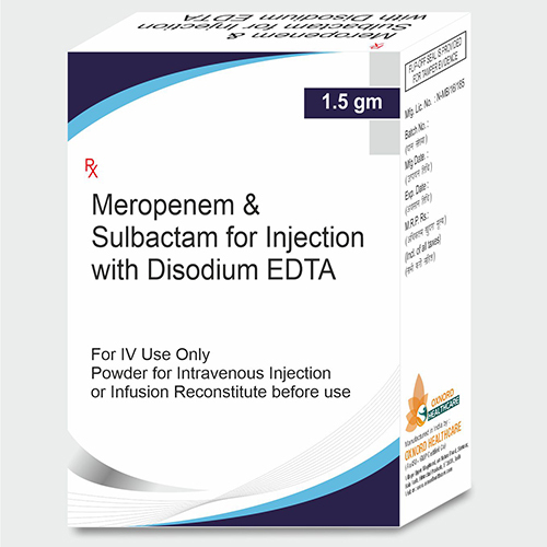 1.5 GM Meropenem And Sulbactam For Injection With Disodium EDTA