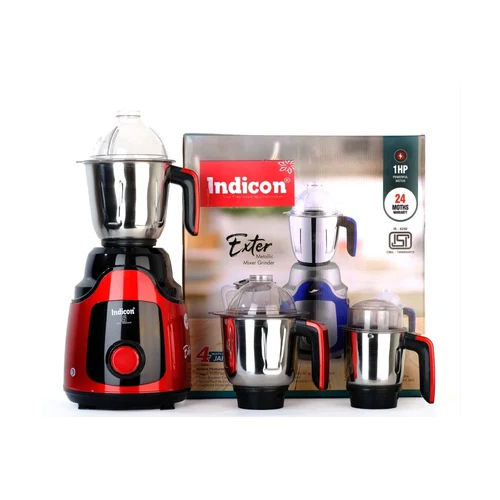Red Indicon Exter Mixer Grinder - Capacity: 1L