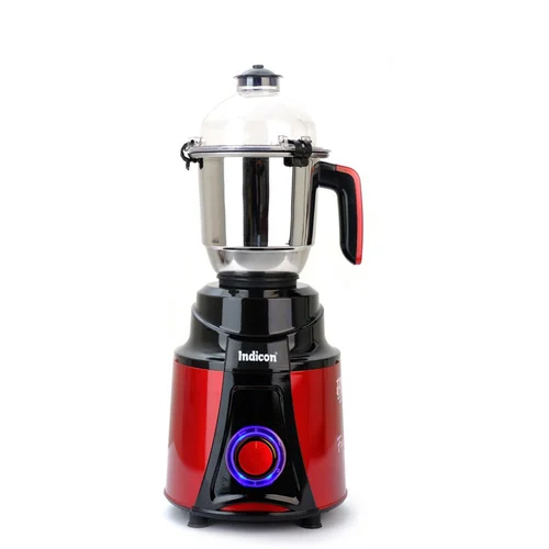 Indicon Fiesta Led Mixer Grinder - Color: Black & Red