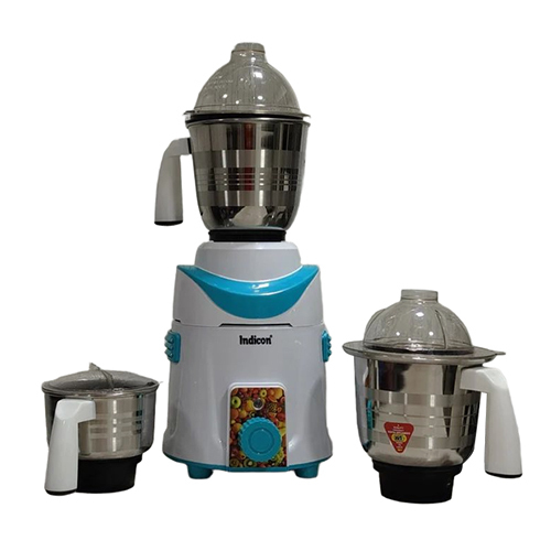 Indicon Rover 1250 Watt Mixer Grinder - Color: White & Blue