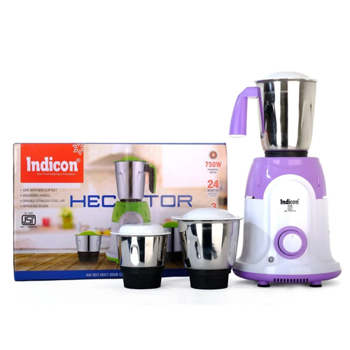 Indicon Hector Mixer Grinder - Color: Purple & White