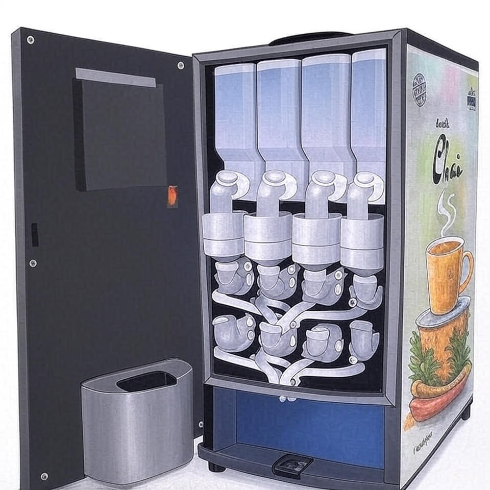 4 Lane Tea And Coffee Vending Machine - Automatic Grade: Manual