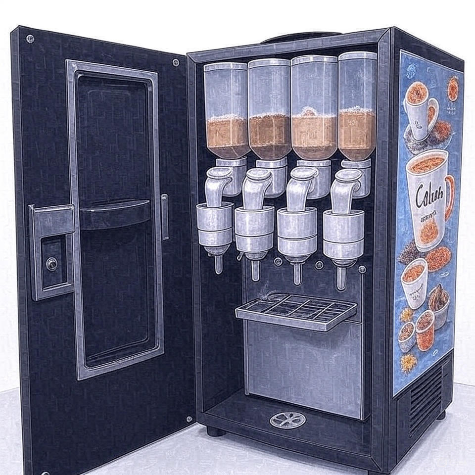 4 Lane Tea And Coffee Vending Machine - Automatic Grade: Manual