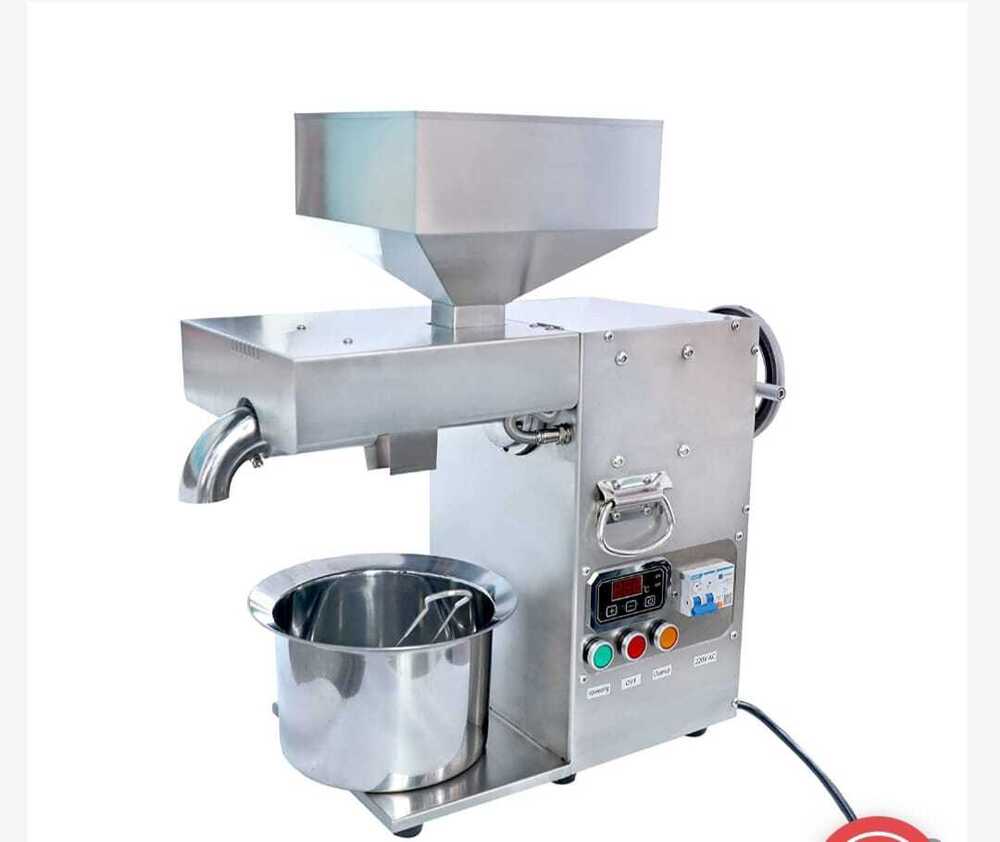 Mini Commercial Food-Grade Stainless Steel with an Industrial Motor Oil Expeller Machine