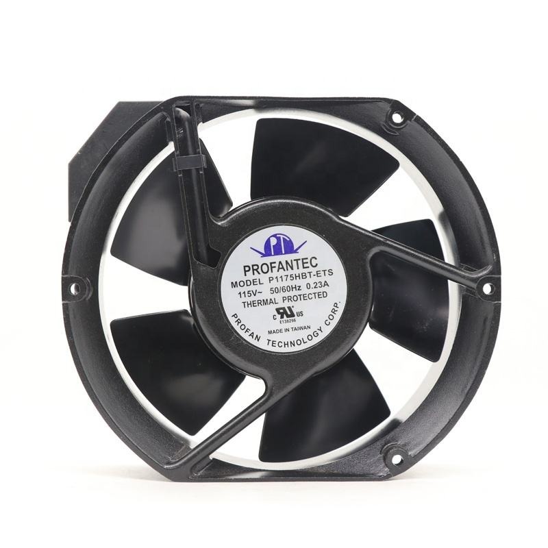 PROFANTEC P1175HBT-ETS 172mmX150mmX38mm 115V AC 0.23A 240CFM 3300RPM Ball Bearing Heat Dissipation Axial Cooling Fan