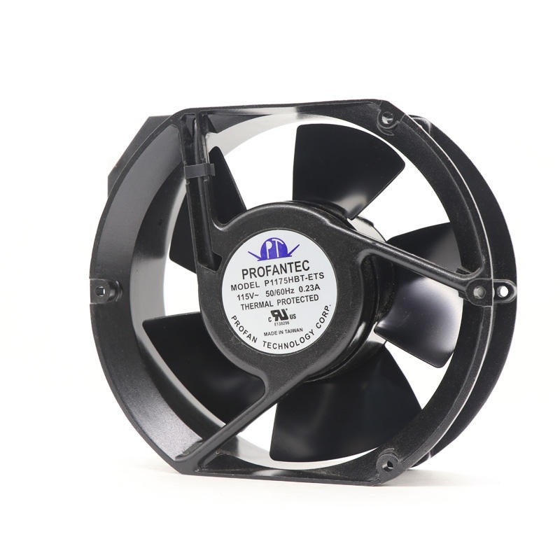 Profantec P1175hbt-ets 172mmx150mmx38mm 115v Ac 0.23a 240cfm 3300rpm Ball Bearing Heat Dissipation Axial Cooling Fan - Color: Black