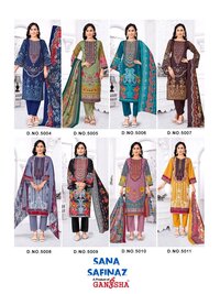 Ganesha Sana safinaz Vol-5  Dress Material