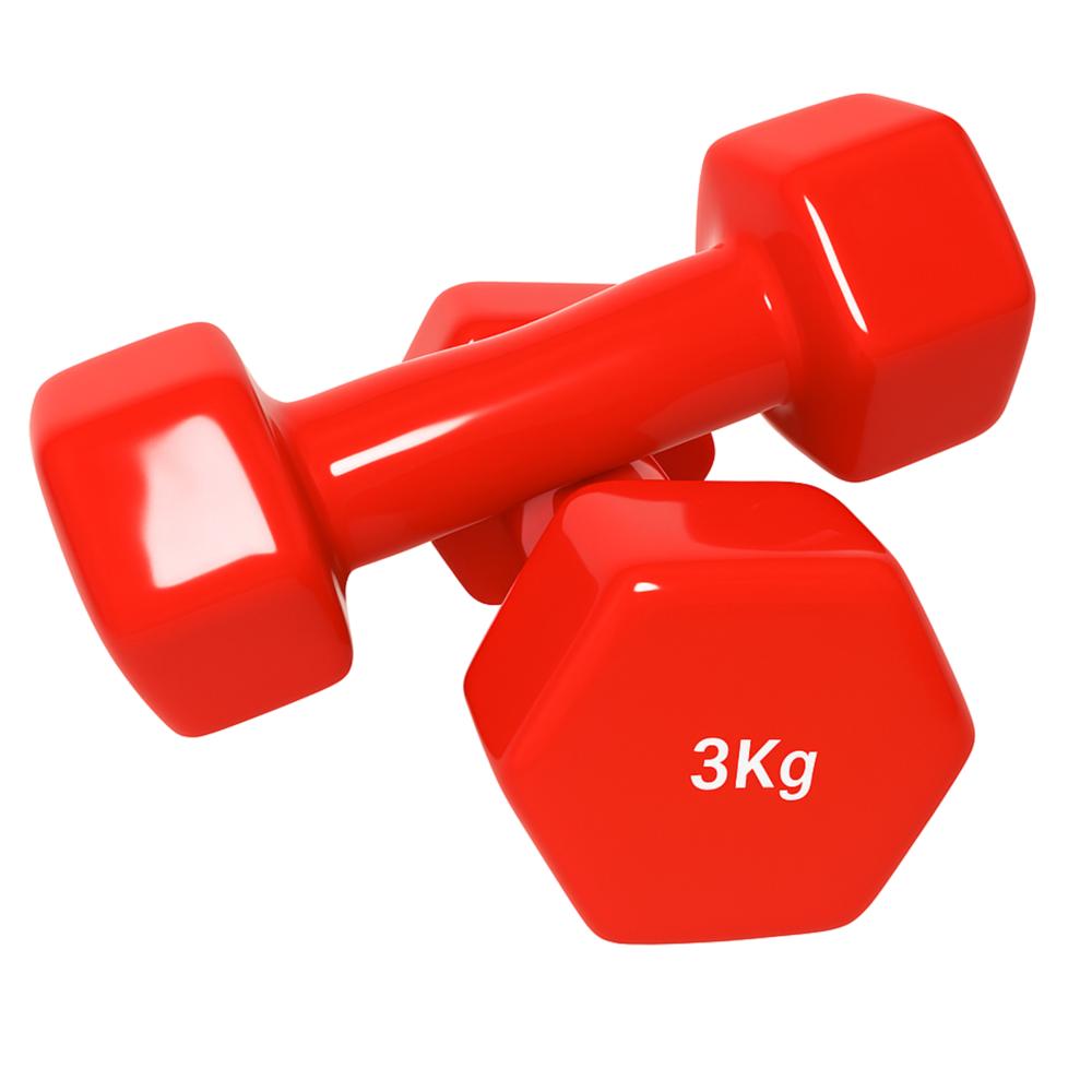 Hex Shape Vinyl Dumbbell