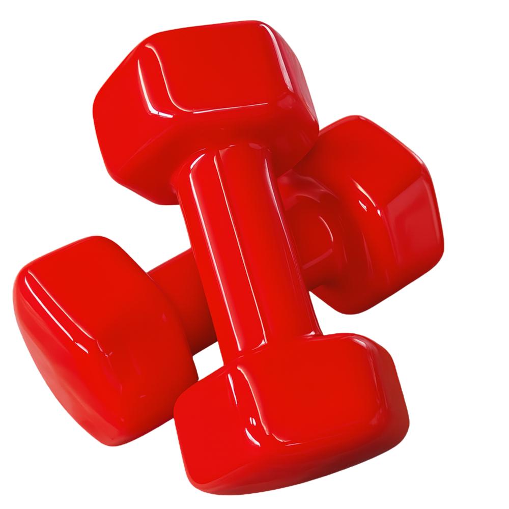 Hex Shape Vinyl Dumbbell - Application: Tone Up Muscle