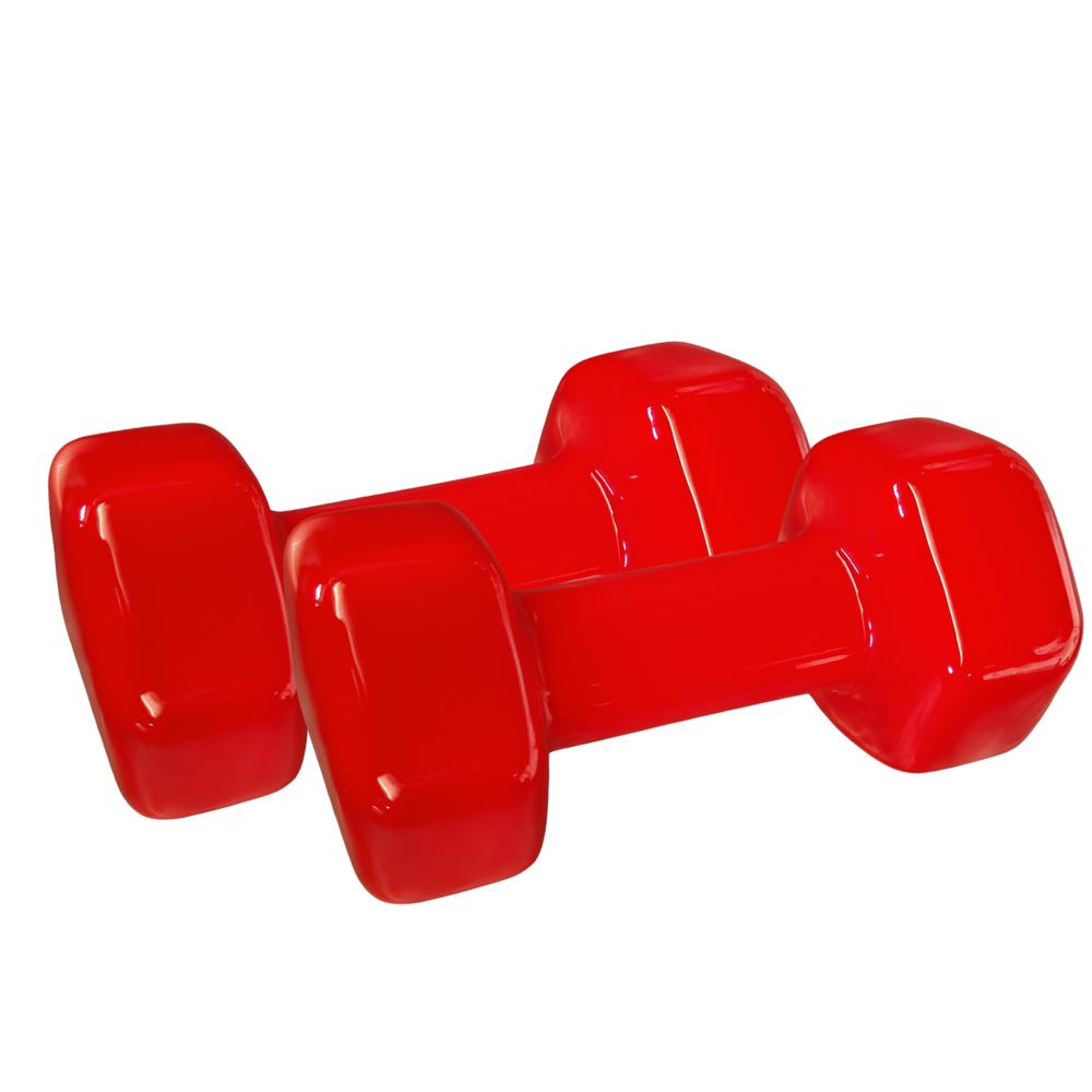 Hex Shape Vinyl Dumbbell - Application: Tone Up Muscle