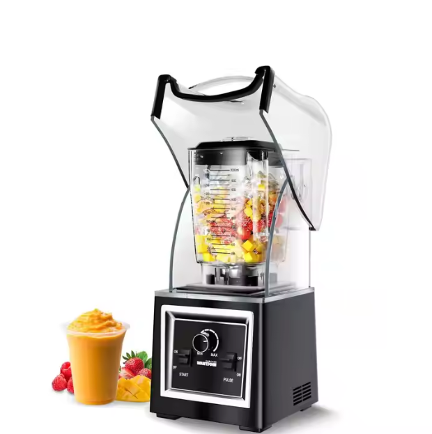 Bar Blender With Cover - Color: Black