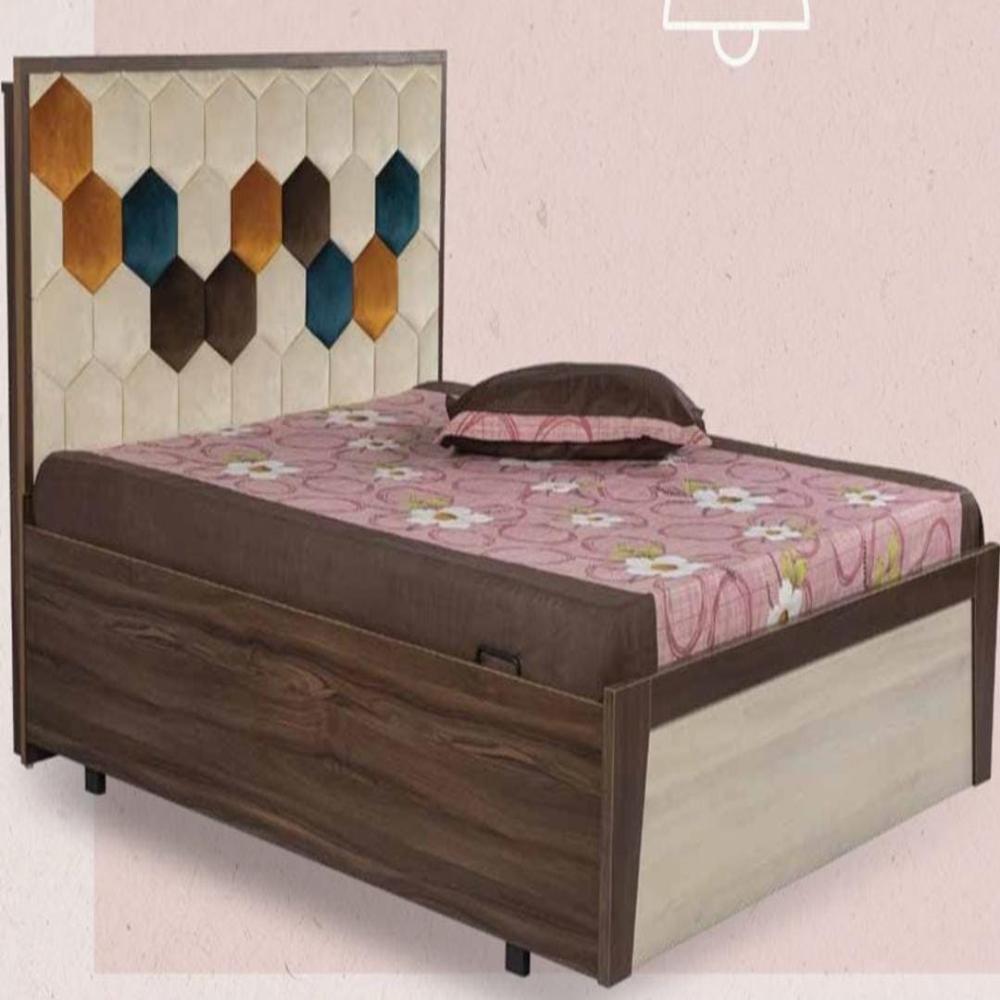 Om Woods Db 751 - Wooden Bed 6*5 - Eco-friendly, Indoor Furniture, Polished Finishing, Carpenter Assembly, Storage Design