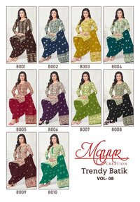 Mayur Trendy Batik Vol-8  Dress Material