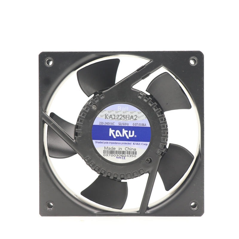 KAKU KA1238HA2-S 220V-240V AC 50/60HZ 0.13A 218W 120x120x38mm 2700/3100RPM IP68 Showcase Evaporator Small Axial Cooling Fan