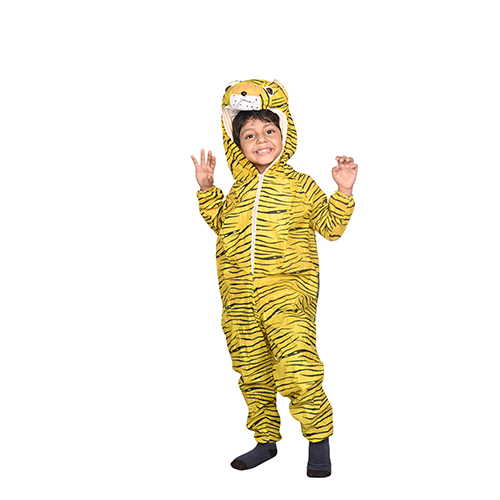 Kids Animal Dress Tiger in Blended Cotton