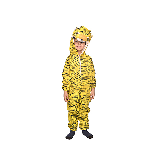 Kids Animal Dress Tiger in Blended Cotton