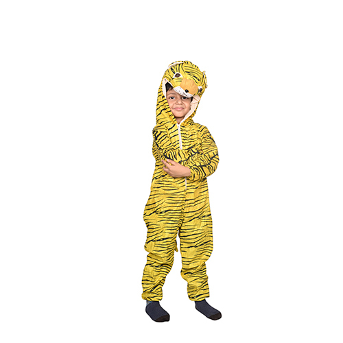 Kids Animal Dress Tiger in Blended Cotton