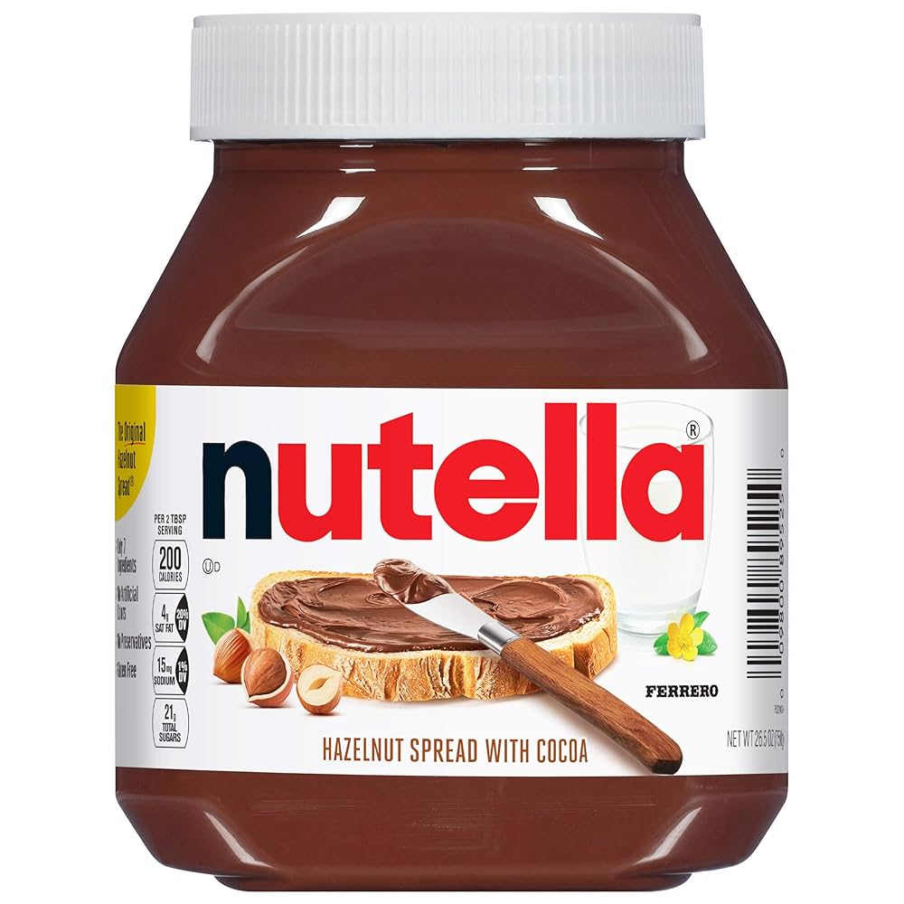 Nutella Chocolate Hazelnut Spread - Color: Brown