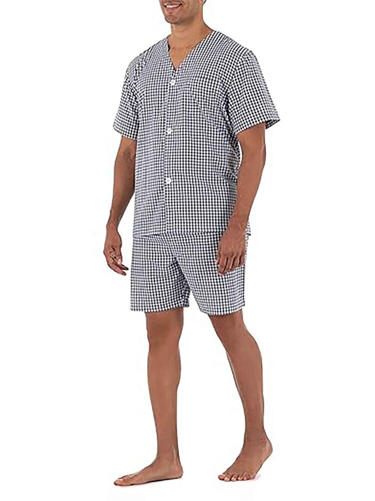 Mens   Woven  Shorty  Set