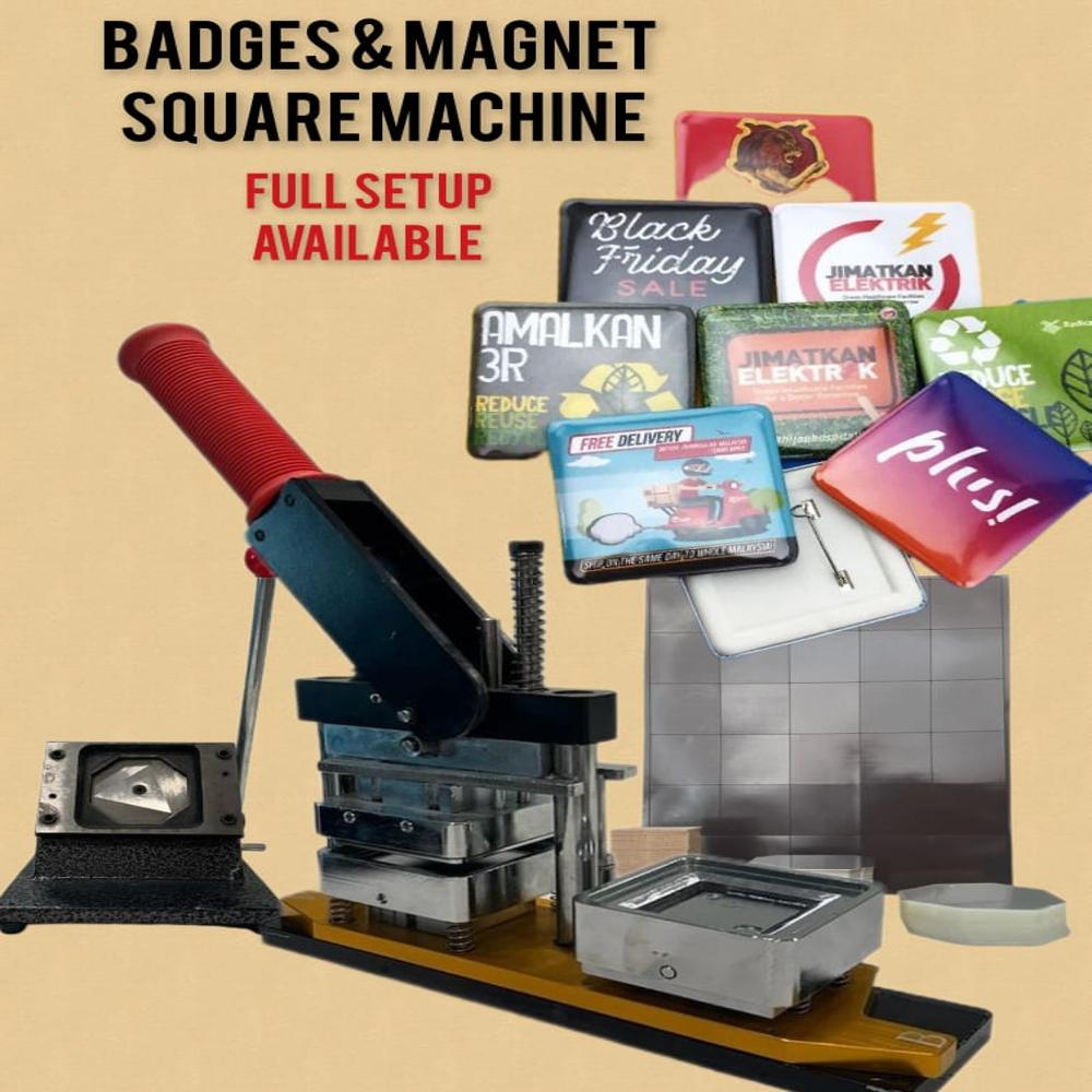 Badge/Square Machine +Lamination Sheet +Diy Cutter - Automation Grade: No