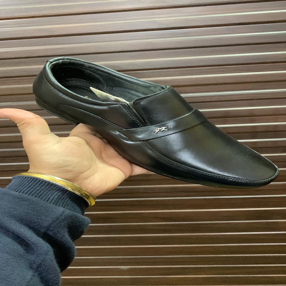 Leather Formal Shoes - Genuine Leather, Low Heel, Black Color | Comfortable Cushion, Non-slip Alert Airmix Sole, Leather Lining, 1-year Warranty