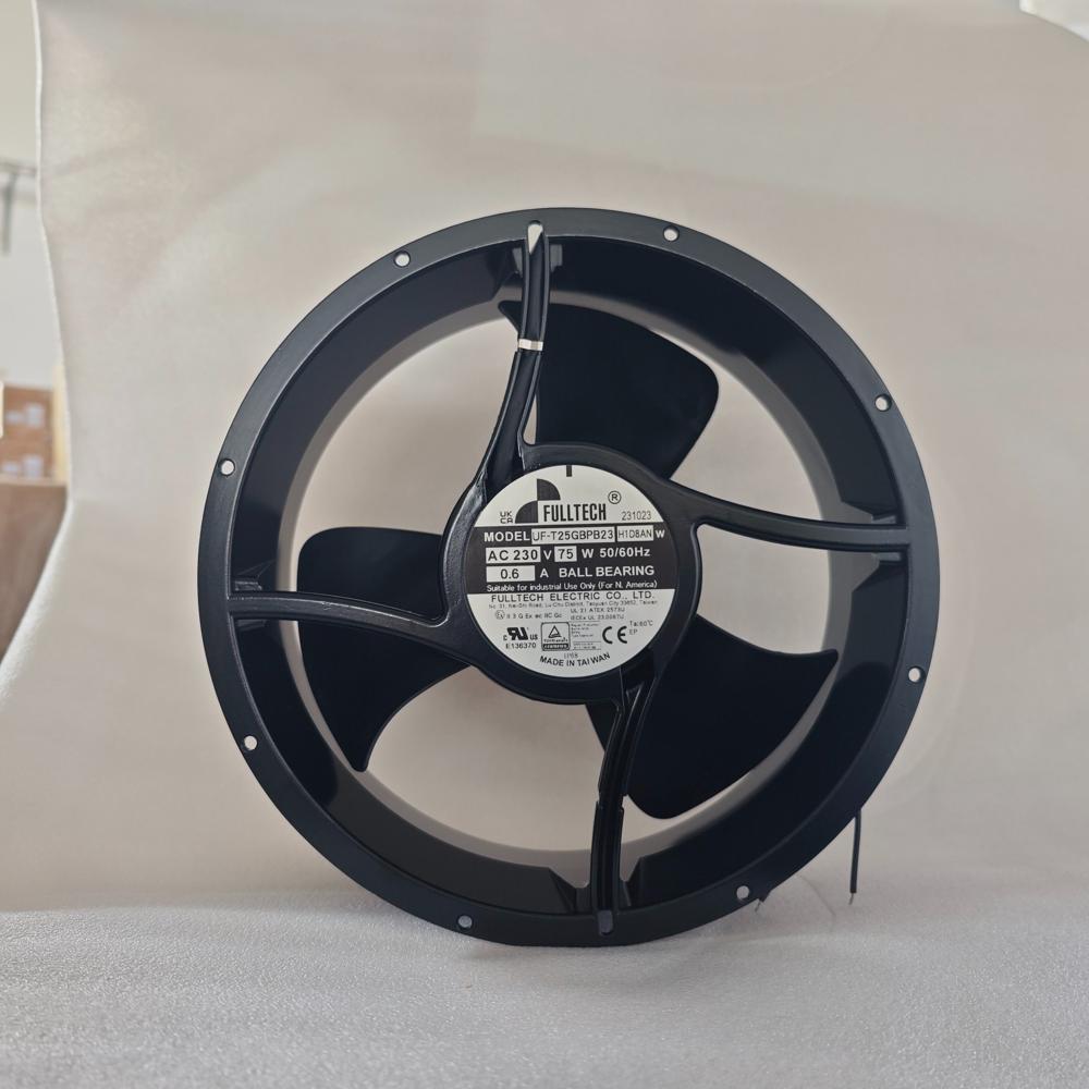 FULLTECH UFT25GBPB23H1D8A N 254*89mm 230V 75W 1750RPM 812CFM 0.6A Ball Bearing Cabinet Axial Cooling Fan