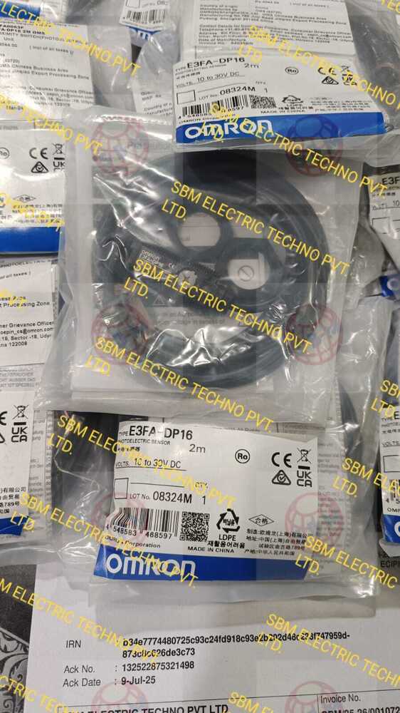 OMRON PHOTOELECTRIC SENSOR 10 TO 30VDC, E3FA-DP16