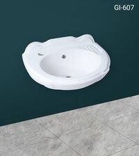 Oval Wash Basin - Color: White